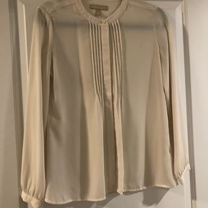 Banana Republic Cream Georgette Long Sleeve XS